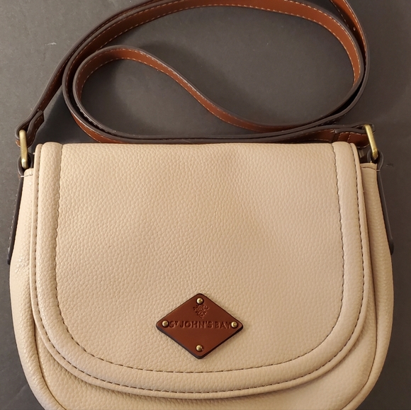 ST JOHN'S BAY CROSSBODY with Brown Trim  Westbay Saddle - Picture 2 of 11